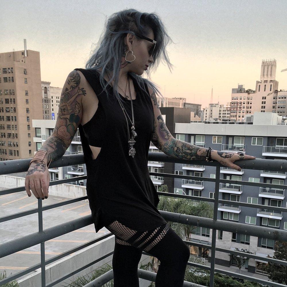 Black Long Tank
